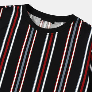 Camiseta personalizable de cuello redondo liso de algodón 100% para hombre Camiseta con estampado de logotipo de cuello redondo con patrón sólido - Product Image 5