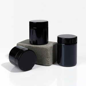 Venta Directa de Fábrica, Envases Cosméticos Vacíos de Alta Gama, Frasco de Vidrio Negro de Boca Ancha, Botella de Vidrio Ultravioleta, Frasco de Vidrio UV - Product Image 3