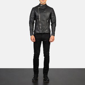 Veste en cuir chaude et confortable pour homme 2026, manteau d'hiver en duvet de canard de haute qualité, personnalisé, avec col montant, vente en gros - Product Image 1