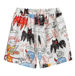 Short de basket-ball pour hommes avec logo personnalisé OEM 2024 Short d'été de grande taille en maille de polyester respirant avec impression animale - Product Image 5