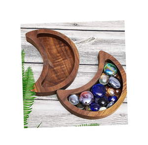 Wood Tray <b>Half</b> <b>Moon</b> Shaped Customized Sizes Wooden Storage Tray Top Selling Durable Eco Friendly Serving Decorative Home Kitchen - Product Image 1