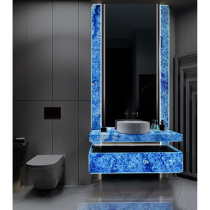 Custom Kitchen and Bathroom Vanity Tops Calacatta Quartz Natural Stone Countertops Carrara Calacata Hotel Project Prefab Cut - Product Image 1