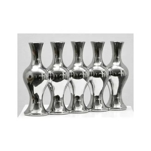 Maceta de Aluminio con Acabado Niquelado y Dorado, Estilo Moderno Americano, Lujosa y Elegante, en Oferta, para Decoración del Hogar y Bodas - Product Image 4