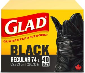 ถุงขยะใสย่อยสลายได้ Glad Paper ขนาด 20-35 ลิตร 40 ใบ ผลิตในแคนาดา บรรจุภัณฑ์กล่อง Global Components - Product Image 2