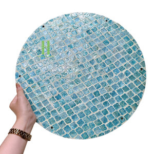 BEST SELLER High Quality Mother Fof Pearl Charger <b>Plates</b> Or Elegant Dining Table Decoration Luxury Nacre Wood Charger <b>Plates</b> - Product Image 5