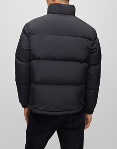 Diseñe su propia cantidad a granel, venta al por mayor, chaqueta de burbujas de nailon personalizada, chaquetas acolchadas con capucha extraíbles brillantes para hombre de invierno - Product Image 2