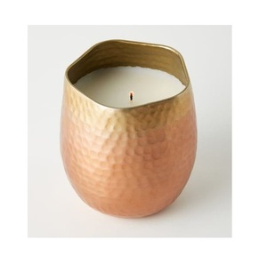 Tahura Export Pots à bougies de luxe pour bureau à domicile Mariage Pots à bougies vides Pots à bougies en métal et bol avec et sans couvercle - Product Image 6