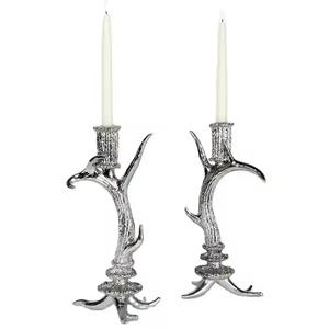 Vintage Design Pillar Candle Stand for Bedroom <b>Bedside</b> <b>Table</b> Decor and Sophisticated Lighting Appeal - Product Image 1