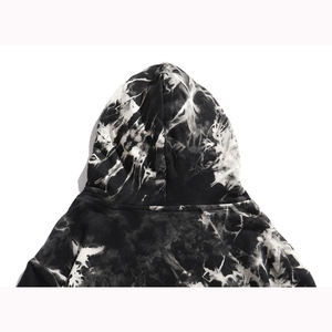 Sweat à capuche à épaules tombantes en molleton français polyester/coton, personnalisable, tie-dye, délavé à la pierre, coupe ample et douce, 330g - Product Image 4