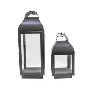 New Matt Black <b>Lantern</b> In <b>Large</b> & Small Sizes For Home Outdoor And Garden Decoration - Product Image 3