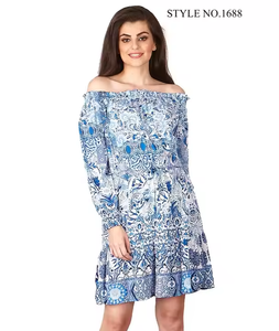Latest Collection of Comfortable 100% Cotton Casual Resort Dresses for Women Spandex & Embroidered <b>Travel</b>-Ready Styles - Product Image 2