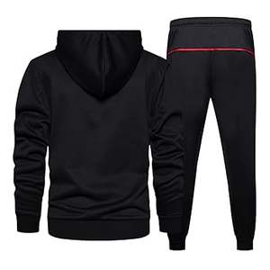 Ensemble de vêtements chauds pour hommes, ensembles de vêtements d'automne et d'hiver, sweat-shirt à col montant avec fermeture éclair, pantalon, survêtement chaud, sweat-shirts pour hommes - Product Image 1