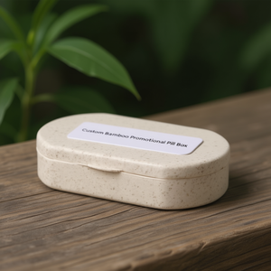 Portapillole Promozionale Personalizzato in Bambù - Product Image 3