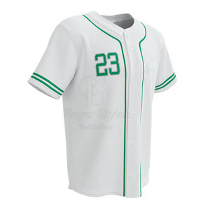 Maillot de baseball à manches courtes pour hommes Design personnalisé Style joueur Confortable Nouveaux vêtements de sport unis Polyester respirant - Product Image 2