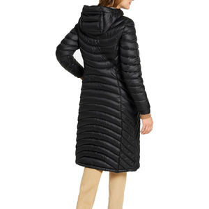 Chaqueta acolchada de plumón para mujer, logotipo personalizado, abrigo largo grueso y cálido para hombre, abrigos pesados de invierno acolchados, ropa de calle, calentador de cuerpo informal Unisex - Product Image 3