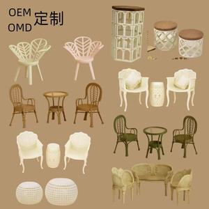 12 ~ 8 Punten Poppenhuis Europese Stoel Met Miniatuur Pop Schieten Rekwisieten/Voor Maileg Stijl - Product Image 1