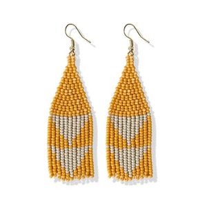 Pendientes de gota bordados con cuentas de semillas ligeras, joyería bordada con cuentas completas personalizables hechas a mano - Product Image 6