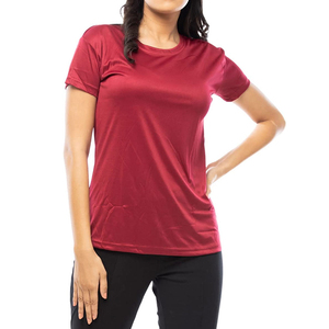 T-shirts décontractés unisexes en coton doux, légers, respirants, de couleur unie, à manches courtes, pour femmes, de qualité supérieure, OEM. - Product Image 6