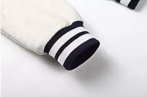 Veste universitaire de style urbain, veste de baseball, 100% laine, imperméable, respirante, coupe ample, logo frontal, hiver - Product Image 3