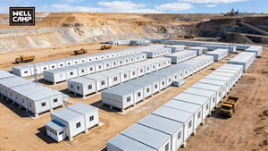 WELLCAMP Snelle Installatie Luxe Prefab Geïnstalleerde Huizen 17 Eenheden/40HQ Kostenbesparende Demontabele Containerhuis Kantoor Modulair Werkkamp - Product Image 6