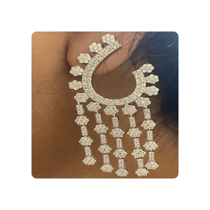 H.A.IMPEX Boucles d'oreilles chandelier en or naturel 14KT pour enfants 5.75tcw Diamonds Cute Design Third Party - Product Image 2