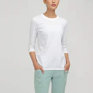 Camisetas de Manga Larga para Mujer de Alta Calidad, Ecológicas, Mezcla de Poliéster/Algodón, Venta al por Mayor, Tallas Grandes, Colores y Logotipos Personalizables - Product Image 6