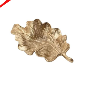 Plateau de service fini doré de nouvelle conception de feuille pour les hôtels et les restaurants - Product Image 1