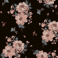 Tela de Poliéster Koshibo Crepé con Estampado Digital de Flores Personalizado para Vestidos de Novia en Canadá y Estados Unidos, Diseño de Tops