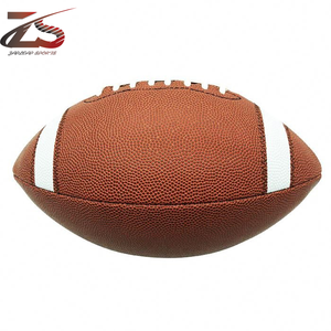 Pelota de fútbol y Rugby americano de tamaño personalizado, piel de primera calidad con logotipo personalizado, precio al por mayor de Pakistán - Product Image 3