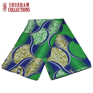 Tissu Ankara de luxe style Dobby, poids moyen, écologique, imprimé motif bloc, imprimé africain ciré Hollandais - Product Image 2