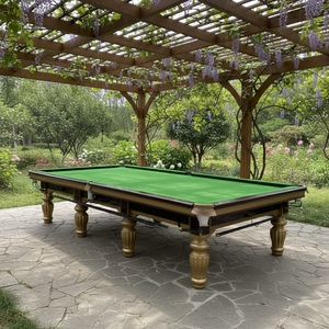 Table de billard anglaise de haute qualité, taille standard 12 pieds, table de billard professionnelle avec plateau en ardoise, cadre en bois massif pour compétition en club - Product Image 2