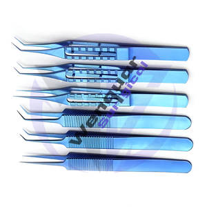 Pinzas Profesionales para Implante Capilar, Herramientas Quirúrgicas Manuales de Titanio Azul para Colocación de Injertos, Fabricadas en Acero Inoxidable por Wenquar - Product Image 4