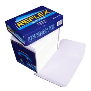 Reflex Ultra White A4 Papel de copia Venta directa de fábrica 8 1 2X11 Caja de madera blanca OEM Gsm Embalaje Pulpa Color Peso de la impresora