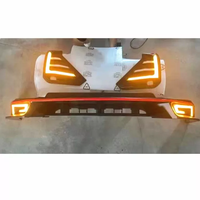 Adapté pour Hilux 2021 2022 2023 Becquet avant en plastique à ajouter au capot, protection de capot avec lumière LED
