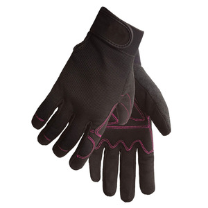 Guantes de seguridad de trabajo de cuero sintético antideslizante de primera calidad Guantes mecánicos de la mejor calidad personalizados a la venta - Product Image 6