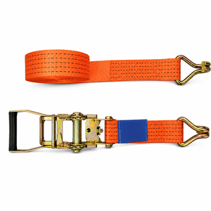 Correa de Amarre con Gancho Doble J de 50 mm OEM, 3000 kg, Cinta de Poliéster de Alta Resistencia con Logotipo Personalizado - Product Image 1