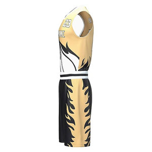 Uniforme de Baloncesto Deportivo Ligero, Cómodo y Transpirable, Material de Poliéster, Último Diseño, Color Personalizado, Unisex - Product Image 6