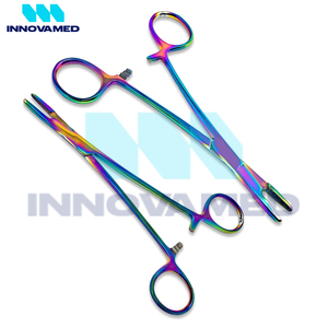 Porte-aiguilles chirurgicales en acier inoxydable résistant à la corrosion, à prise précise, service OEM ODM de qualité supérieure, multicolores en titane - Product Image 2