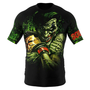 High Quality Solid Colors Custom Design Full Sublimation Printed MMA <b>Rash</b> <b>Guard</b> Wholesale Top MMA Men <b>Rash</b> <b>Guards</b> - Product Image 3