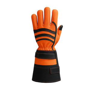 Guantes de seguridad de cuero de vaca de alta calidad con logotipo personalizado Guantes industriales de cuero de vaca de diseño personalizado mejor oferta - Product Image 2