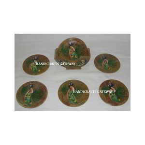 High Demanding Handmade Beautiful Soapstone Inlay <b>Coaster</b> <b>Set</b> Use For Keep On Glass And Use For Home Kitchen And Hotels Decor - Product Image 3
