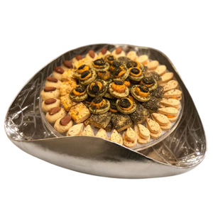 Cuenco de chocolate de mesa de diseño antiguo, cuenco de Metal plateado de la mejor calidad, cuenco de servidor dulce para bodas o eventos - Product Image 1