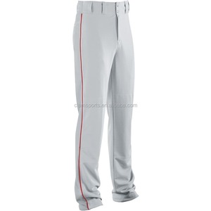 Vente en gros de vêtements de sport 100% polyester imprimés par sublimation personnalisés, vêtements de baseball unisexes grande taille, pantalons de baseball vierges pour hommes - Product Image 5