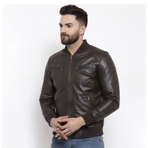 Vestes en cuir pour hommes les plus vendues dans un style unique en peau de mouton Logo personnalisé Demande des clients à bas prix satisfaite - Product Image 3
