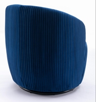 Chaise d'Appoint Pivotante Moderne avec Tissu de Lin Rembourré Blanc Fauteuil Lounge pour Salon ou Hôtel