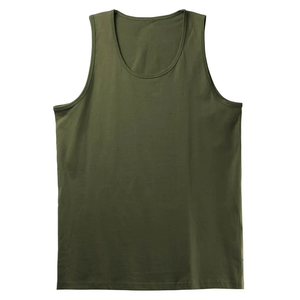 Camiseta sin Mangas de Color Sólido de Primera Calidad para Hombre, Moderna, Talla Grande, Informal, para Hacer Ejercicio, de BD - Product Image 5