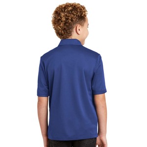 Polo à manches courtes Youth Touch Performance évacuant l'humidité Chemises d'école de golf bleu royal - Product Image 2