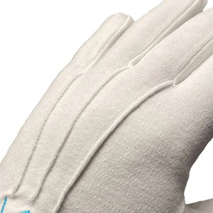 Gants maçonniques carrés brodés à la main 100% coton de haute qualité Logo personnalisé blanc pour un usage quotidien - Product Image 6