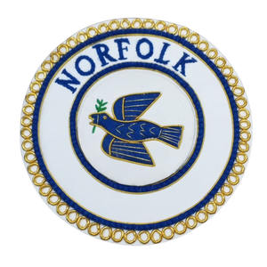 Custom Embroidered Patches Sew Iron on for Clothing Masonic Regalia Apron <b>Badges</b> Emblems - Product Image 6