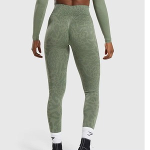 Pantalones de Yoga sin costuras de cintura alta para mujer, pantalones deportivos de secado rápido, cierre de cintura elástica, ropa deportiva para levantar la cadera, bolsillo ajustado - Product Image 5
